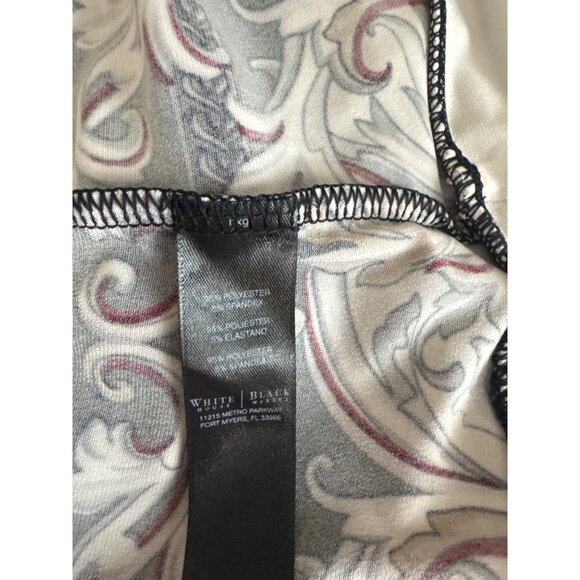 White House Black Market embellished Print V-Neck tunic top size Large - Picture 5 of 5